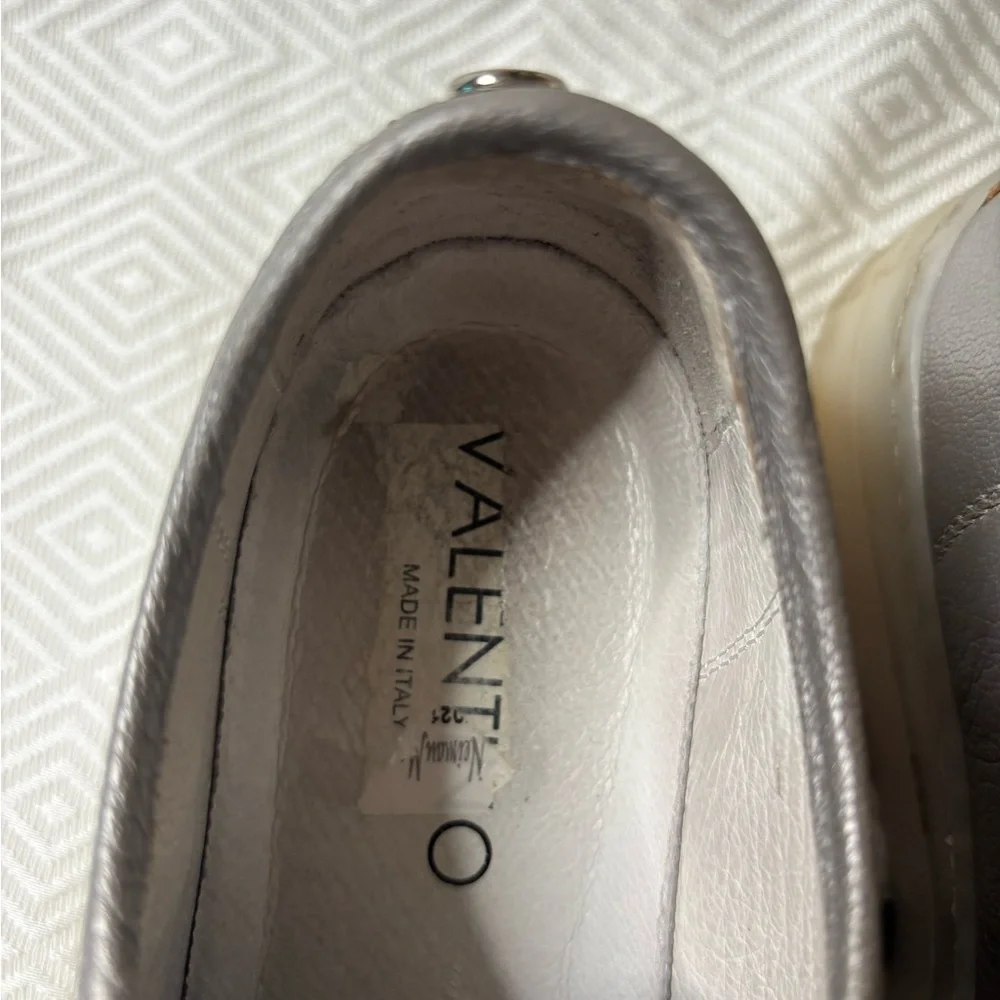 Valentino platform women’s silver Gray Sneakers size 7.5 - Picture 5 of 15